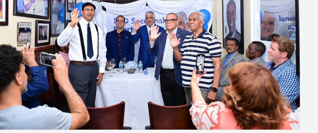 MVM juramenta en el PRD a importantes dirigentes políticos dominicanos en PR
